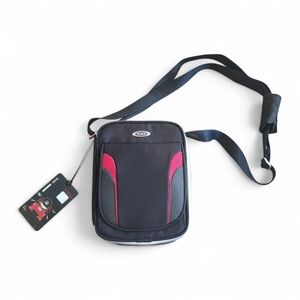 Rare Collab TUMI×Ducati 6516 Hybrix Nylon Crossbody Black Red Axis Map Bag NWT